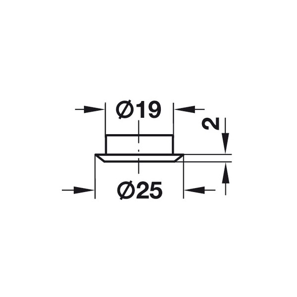 dimenzije Hafele rozete