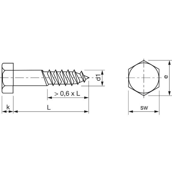 6X25 STOJALNI VIJAK DIN 571