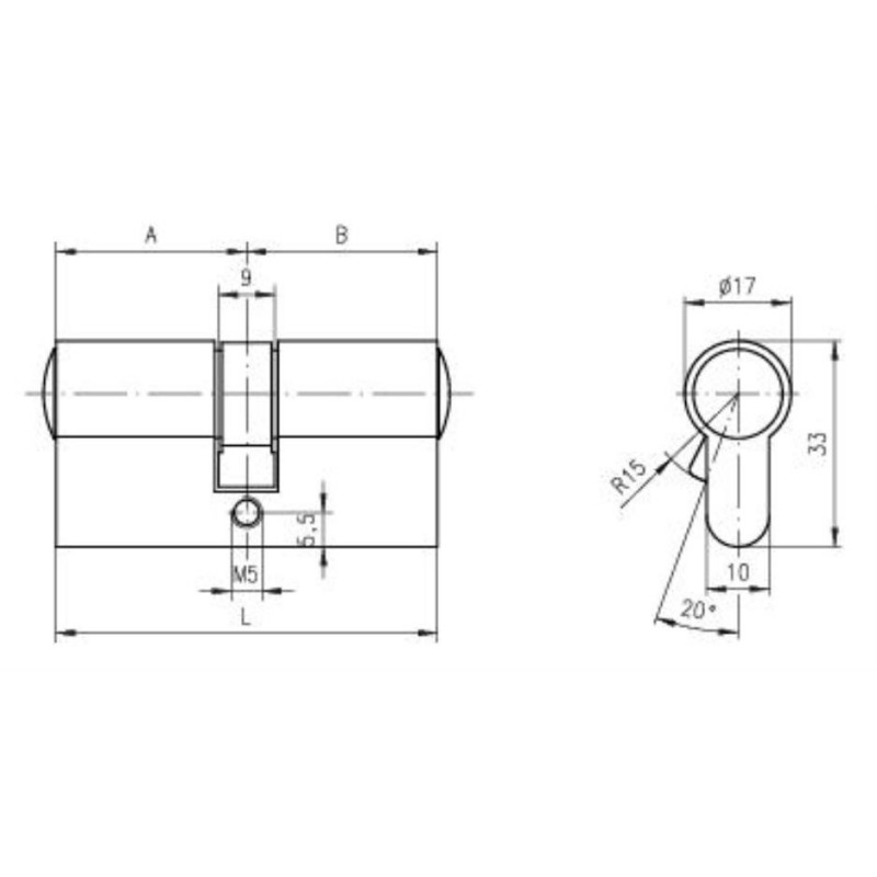 TITAN 35/50 CILINDRIČNI VLOŽEK XT